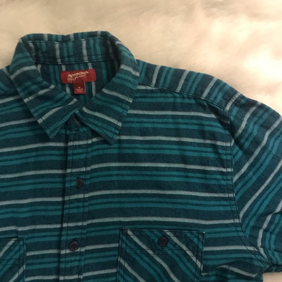 Arizona Jeans Men’s Blue Cotton Flannel - Picture 3 of 4